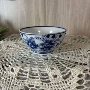 Centrum Blue and White Floral Ceramic Bowl